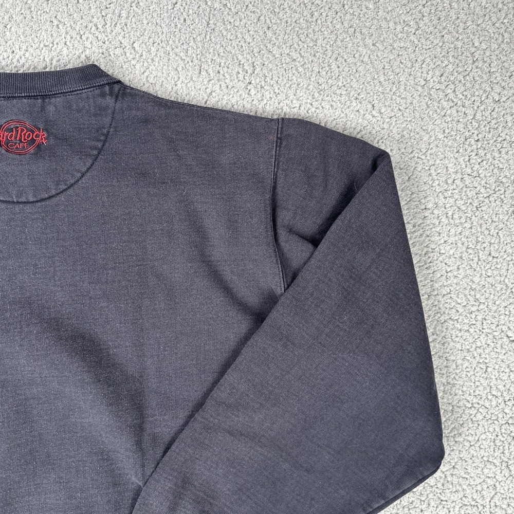 VTG Hard Rock Cafe Hollywood Crewneck Sweatshirt Men Large Flag Embroidery - Picture 13 of 16